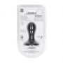 Korek analny z grzechotką Levelz silikonowy S czarny 8,5 cm - 5
