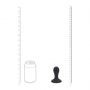 Korek analny z grzechotką Levelz silikonowy S czarny 8,5 cm - 4