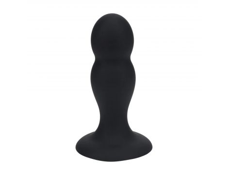 Podwójny korek analny z grzechotką silikonowy Levelz czarny M 11 cm - 2