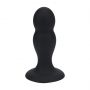 Podwójny korek analny z grzechotką silikonowy Levelz czarny M 11 cm - 3
