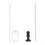 Podwójny korek analny z grzechotką silikonowy Levelz czarny M 11 cm - 4