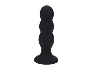 Korek analny potrójny z grzechotką Levelz silikonowy L czarny 13,5cm