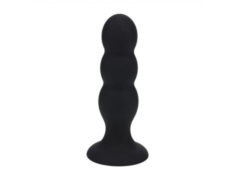 Korek analny potrójny z grzechotką Levelz silikonowy L czarny 13,5cm