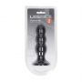 Korek analny potrójny z grzechotką Levelz silikonowy L czarny 13,5cm - 4