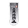 Korek analny silikonowy poczwórny z grzechotką Levelz XL czarny 16,5cm - 2