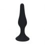 Smukły silikonowy korek analny Levelz M czarny 11,5 cm - 3