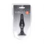 Smukły silikonowy korek analny Levelz M czarny 11,5 cm - 4