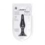 Smukły silikonowy korek analny Levelz M czarny 11,5 cm - 5
