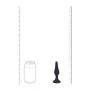 Smukły silikonowy korek analny Levelz M czarny 11,5 cm - 8