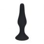Smukły silikonowy korek analny Levelz L czarny 12,5 cm - 3