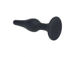 Smukły silikonowy korek analny Levelz XL czarny 15,5 cm