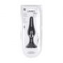 Smukły silikonowy korek analny Levelz XL czarny 15,5 cm - 4