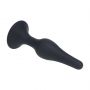 Smukły silikonowy korek analny Levelz XL czarny 15,5 cm - 6