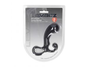 Masażer prostaty silikonowy Levelz M czarny 13 cm