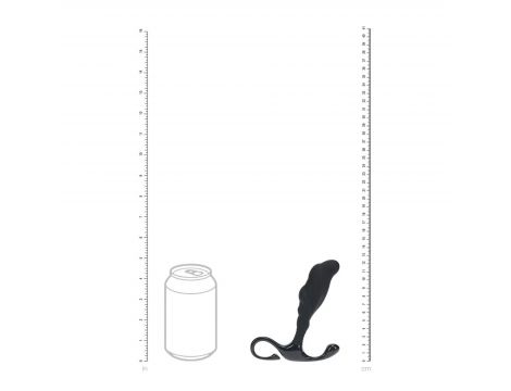 Masażer prostaty silikonowy Levelz falisty L czarny 12,4 cm - 6