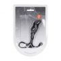 Masażer prostaty silikonowy Levelz falisty L czarny 12,4 cm - 3