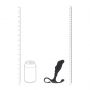 Masażer prostaty silikonowy Levelz falisty L czarny 12,4 cm - 7