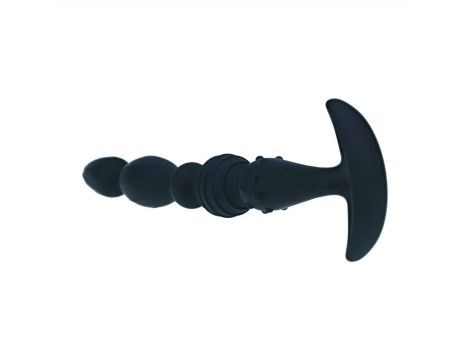 Sonda analna wieloteksturowa Levelz silikonowa czarna 26cm - 6