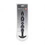 Sonda analna wieloteksturowa Levelz silikonowa czarna 26cm - 4