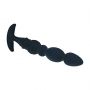 Sonda analna wieloteksturowa Levelz silikonowa czarna 26cm - 3