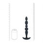 Sonda analna wieloteksturowa Levelz silikonowa czarna 26cm - 8