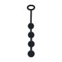 Silikonowe kulki analne okrągłe Levelz S czarne 23cm - 4