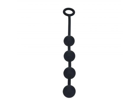 Kulki analne silikonowe Levelz M 30 mm czarny - 3