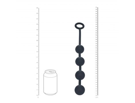 Kulki analne silikonowe Levelz M 30 mm czarny - 4