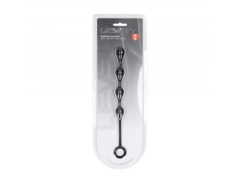 Kulki analne silikonowe Levelz Waterdrop S czarny - 2