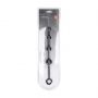 Zakrzywione silikonowe kulki analne Levelz czarne 29,5 cm - 4