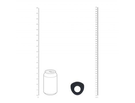 Pierścień erekcyjny wibrujący silikonowy Levelz Level 3 czarny 6,3cm - 2
