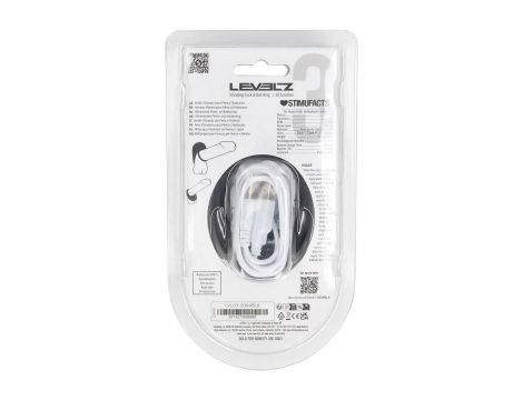 Pierścień erekcyjny wibrujący silikonowy Levelz Level 3 czarny 7,3 cm - 4
