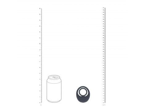 Pierścień erekcyjny wibrujący silikonowy Levelz Level 3 czarny 7,3 cm - 7