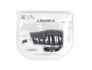 Nakładka wibrująca silikonowa żebrowana z pierścieniem Levelz czarna 4,3cm