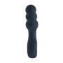 Masażer prostaty wibrujący koralikowy z pętlą silikonowy Levelz czarny 15cm - 4