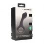 Wibrujący silikonowy masażer prostaty Levelz z pętlą czarny 14,5 cm - 5