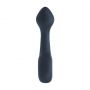 Wibrujący silikonowy masażer prostaty Levelz z pętlą czarny 14,5 cm - 9