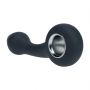 Wibrujący silikonowy masażer prostaty Levelz z pętlą czarny 14,5 cm - 4