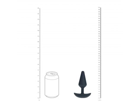 Wibrujący korek analny silikonowy Levelz M czarny 12 cm - 5