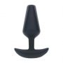 Wibrujący korek analny silikonowy Levelz M czarny 12 cm - 7