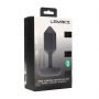 Wibrujący korek analny heksagonalny silikonowy Levelz L czarny 14 cm - 2