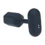 Wibrujący korek analny heksagonalny silikonowy Levelz L czarny 14 cm - 5