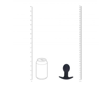 Korek analny wibrujący silikonowy Single Bulb Levelz czarny 9cm - 6