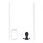 Korek analny wibrujący silikonowy Single Bulb Levelz czarny 9cm - 7