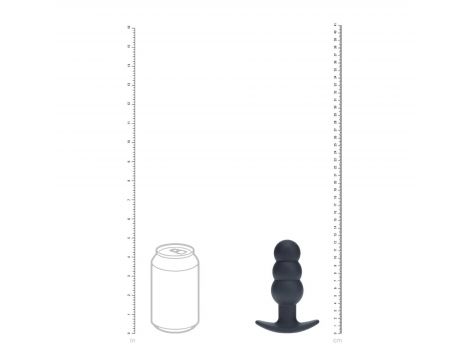 Wibrujący korek analny Tri Bulb silikonowy Levelz czarny USB - 8