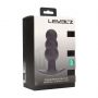 Wibrujący korek analny Tri Bulb silikonowy Levelz czarny USB - 3