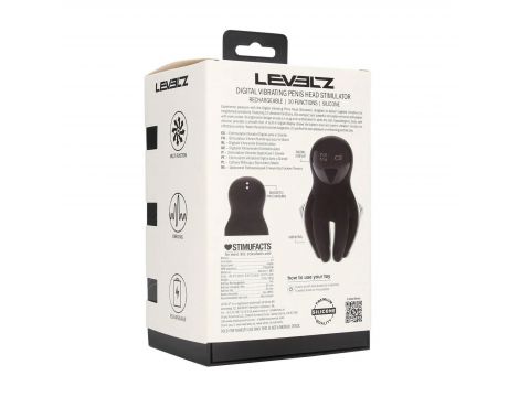 Digital Vibrating Silicone Penis Head Stimulator with Tentacles - Black - 9