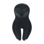 Digital Vibrating Silicone Penis Head Stimulator with Tentacles - Black - 4