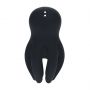 Digital Vibrating Silicone Penis Head Stimulator with Tentacles - Black - 9