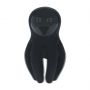 Digital Vibrating Silicone Penis Head Stimulator with Tentacles - Black - 6